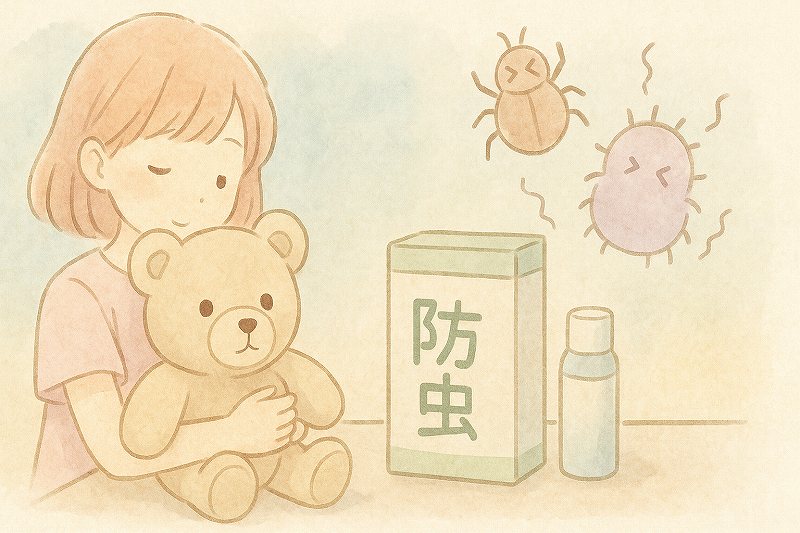 ぬいぐるみに防虫剤