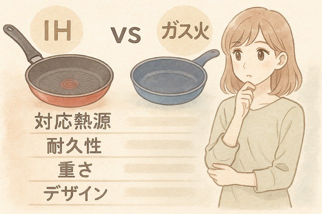 ティファールのフライパン赤と青の違い