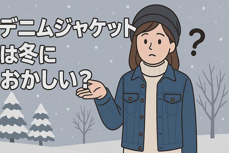 デニムジャケットは冬はおかしい